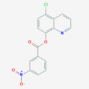 molecular formula C16H9ClN2O4 B5800473 5-chloro-8-quinolinyl 3-nitrobenzoate 