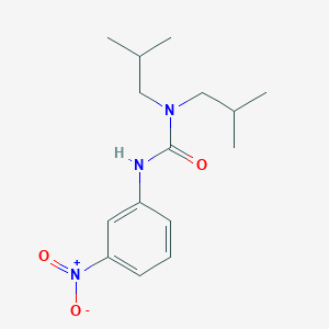 molecular formula C15H23N3O3 B5800478 N,N-diisobutyl-N'-(3-nitrophenyl)urea 