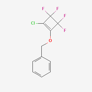 molecular formula C11H7ClF4O B580048 (2-氯-3,3,4,4-四氟环丁-1-烯氧甲基)-苯 CAS No. 18448-29-8