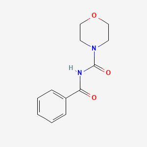 molecular formula C12H14N2O3 B5800494 N-benzoyl-4-morpholinecarboxamide 