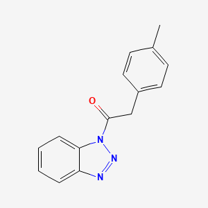 molecular formula C15H13N3O B5800495 1-[(4-methylphenyl)acetyl]-1H-1,2,3-benzotriazole 