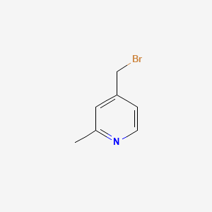 molecular formula C7H8BrN B580050 4-(溴甲基)-2-甲基吡啶 CAS No. 1167055-68-6