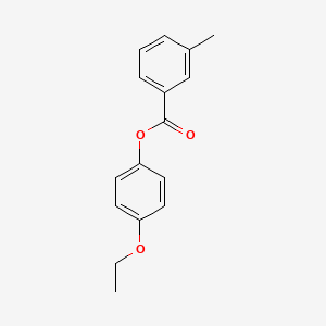 molecular formula C16H16O3 B5800551 4-ethoxyphenyl 3-methylbenzoate 