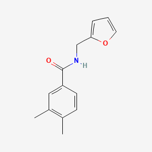 molecular formula C14H15NO2 B5800607 N-(2-furylmethyl)-3,4-dimethylbenzamide 