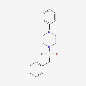 molecular formula C17H20N2O2S B5800647 1-(benzylsulfonyl)-4-phenylpiperazine 