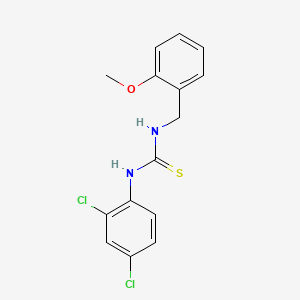 molecular formula C15H14Cl2N2OS B5800655 N-(2,4-dichlorophenyl)-N'-(2-methoxybenzyl)thiourea 