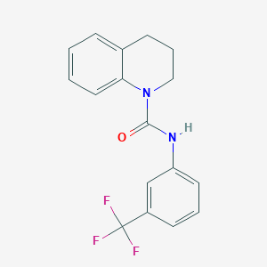 molecular formula C17H15F3N2O B5800681 N-[3-(trifluoromethyl)phenyl]-3,4-dihydro-1(2H)-quinolinecarboxamide 