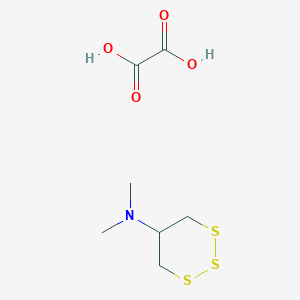 molecular formula C7H13NO4S3 B058007 Tiociclam hidrogenooxalato CAS No. 31895-22-4