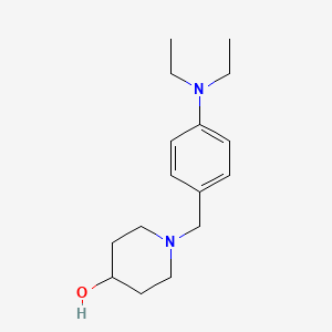 1-[4-(diethylamino)benzyl]-4-piperidinol