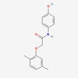 molecular formula C16H17NO3 B5800736 2-(2,5-dimethylphenoxy)-N-(4-hydroxyphenyl)acetamide 