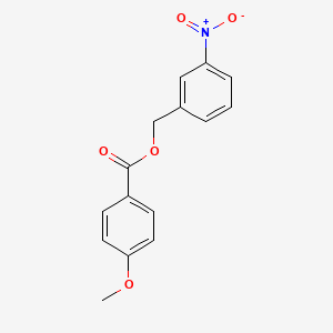 molecular formula C15H13NO5 B5800755 3-硝基苄基 4-甲氧基苯甲酸酯 