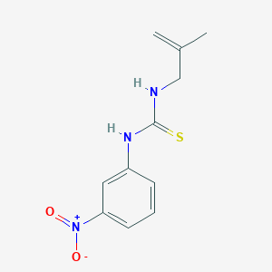 molecular formula C11H13N3O2S B5800766 N-(2-methyl-2-propen-1-yl)-N'-(3-nitrophenyl)thiourea 