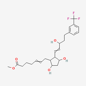 molecular formula C25H33F3O5 B580078 7-(3,5-二羟基-2-{3-羟基-5-[3-(三氟甲基)苯基]戊-1-EN-1-基}环戊基)庚-5-烯酸甲酯 CAS No. 195503-20-9