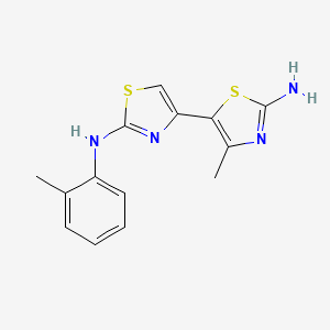 molecular formula C14H14N4S2 B5800785 4'-methyl-N~2~-(2-methylphenyl)-4,5'-bi-1,3-thiazole-2,2'-diamine 