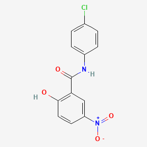 molecular formula C13H9ClN2O4 B5800808 N-(4-chlorophenyl)-2-hydroxy-5-nitrobenzamide CAS No. 6490-98-8