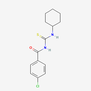 molecular formula C14H17ClN2OS B5800830 4-chloro-N-[(cyclohexylamino)carbonothioyl]benzamide 