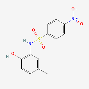 molecular formula C13H12N2O5S B5800853 N-(2-hydroxy-5-methylphenyl)-4-nitrobenzenesulfonamide 