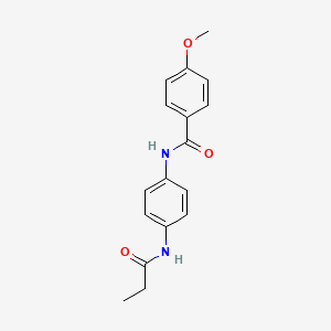 4-methoxy-N-[4-(propionylamino)phenyl]benzamide