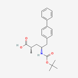 molecular formula C23H29NO4 B580087 (2S,4R)-5-(联苯-4-基)-4-[(叔丁氧羰基)氨基]-2-甲基戊酸 CAS No. 1012341-54-6