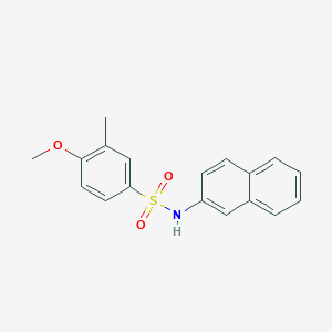 molecular formula C18H17NO3S B5800891 4-methoxy-3-methyl-N-2-naphthylbenzenesulfonamide 