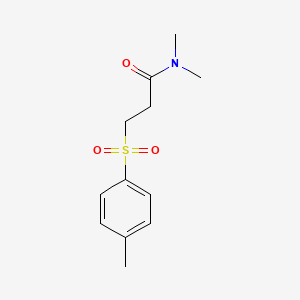 molecular formula C12H17NO3S B5800916 N,N-dimethyl-3-[(4-methylphenyl)sulfonyl]propanamide 