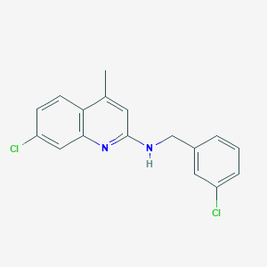molecular formula C17H14Cl2N2 B5800926 7-chloro-N-(3-chlorobenzyl)-4-methyl-2-quinolinamine 