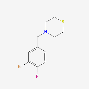 4-(3-bromo-4-fluorobenzyl)thiomorpholine