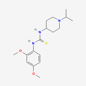 molecular formula C17H27N3O2S B5800935 N-(2,4-dimethoxyphenyl)-N'-(1-isopropyl-4-piperidinyl)thiourea 