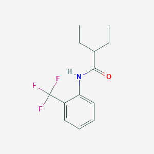 molecular formula C13H16F3NO B5800955 2-ethyl-N-[2-(trifluoromethyl)phenyl]butanamide 