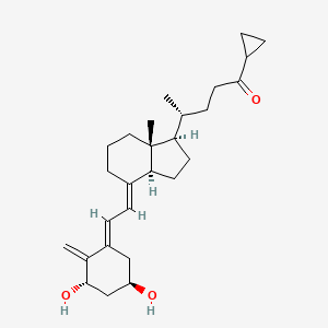 (4R)-4-[(1R,3As,4E,7aR)-4-[(2E)-2-[(3S,5R)-3,5-dihydroxy-2-methylidenecyclohexylidene]ethylidene]-7a-methyl-2,3,3a,5,6,7-hexahydro-1H-inden-1-yl]-1-cyclopropylpentan-1-one