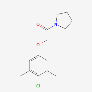 1-[(4-chloro-3,5-dimethylphenoxy)acetyl]pyrrolidine