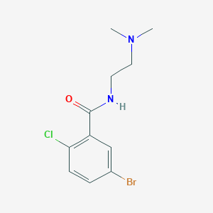 molecular formula C11H14BrClN2O B5800979 5-bromo-2-chloro-N-[2-(dimethylamino)ethyl]benzamide 