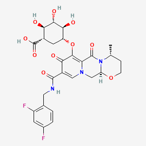 molecular formula C27H29F2N3O10 B580098 多替拉韦 o-β-D-葡萄糖醛酸苷 CAS No. 1485692-21-4