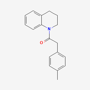 molecular formula C18H19NO B5800987 1-[(4-methylphenyl)acetyl]-1,2,3,4-tetrahydroquinoline 