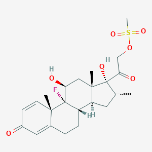molecular formula C23H31FO7S B058010 地塞米松21-甲磺酸盐 CAS No. 2265-22-7