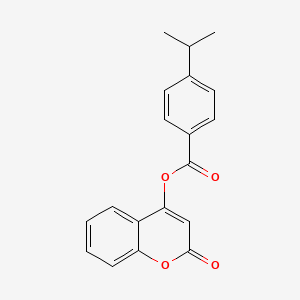 molecular formula C19H16O4 B5801019 2-oxo-2H-chromen-4-yl 4-isopropylbenzoate 