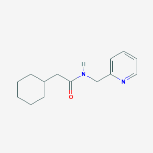 molecular formula C14H20N2O B5801024 2-cyclohexyl-N-(2-pyridinylmethyl)acetamide 