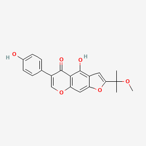 molecular formula C21H18O6 B580105 Erythrinin D CAS No. 1616592-59-6