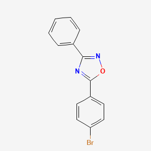molecular formula C14H9BrN2O B5801078 5-(4-bromophenyl)-3-phenyl-1,2,4-oxadiazole CAS No. 65004-20-8