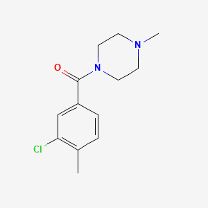 molecular formula C13H17ClN2O B5801086 1-(3-chloro-4-methylbenzoyl)-4-methylpiperazine 