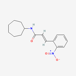 N-cycloheptyl-3-(2-nitrophenyl)acrylamide