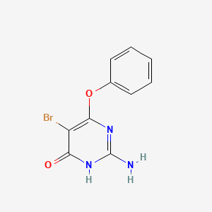 molecular formula C10H8BrN3O2 B5801109 2-amino-5-bromo-6-phenoxy-4-pyrimidinol 
