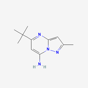 molecular formula C11H16N4 B5801112 5-tert-butyl-2-methylpyrazolo[1,5-a]pyrimidin-7-amine 
