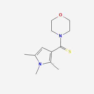 molecular formula C12H18N2OS B5801132 4-[(1,2,5-trimethyl-1H-pyrrol-3-yl)carbonothioyl]morpholine 
