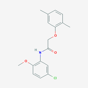 molecular formula C17H18ClNO3 B5801183 N-(5-chloro-2-methoxyphenyl)-2-(2,5-dimethylphenoxy)acetamide 