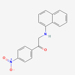 molecular formula C18H14N2O3 B5801187 2-(1-naphthylamino)-1-(4-nitrophenyl)ethanone CAS No. 5928-87-0