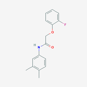 molecular formula C16H16FNO2 B5801188 N-(3,4-dimethylphenyl)-2-(2-fluorophenoxy)acetamide 