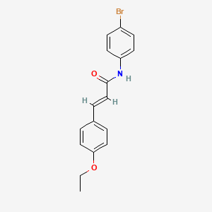 molecular formula C17H16BrNO2 B5801223 N-(4-bromophenyl)-3-(4-ethoxyphenyl)acrylamide 