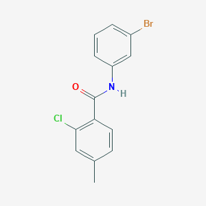 molecular formula C14H11BrClNO B5801242 N-(3-bromophenyl)-2-chloro-4-methylbenzamide 