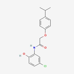molecular formula C17H18ClNO3 B5801244 N-(5-chloro-2-hydroxyphenyl)-2-(4-isopropylphenoxy)acetamide 